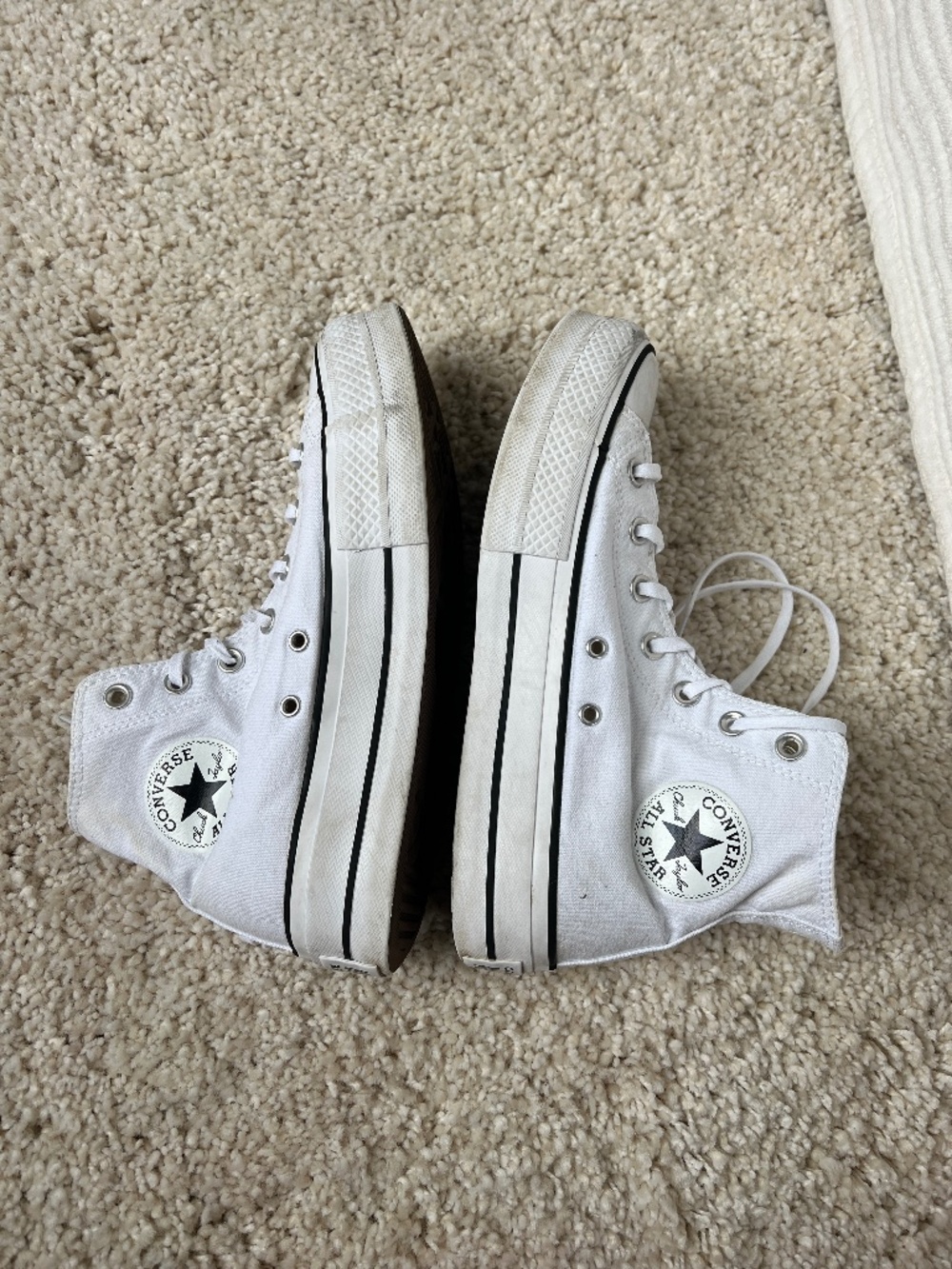 Platform Converse - white size 8.5